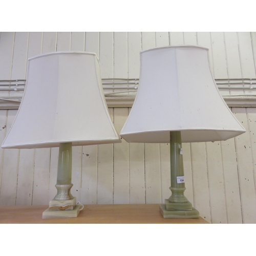 194 - Two Onyx style Lamps