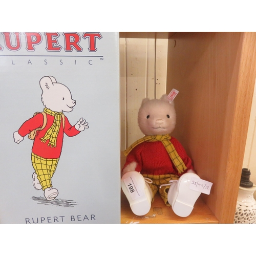 198 - Boxed Steiff Rupert Classic, Rupert Bear