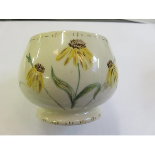 217 - Moorcroft Sunflower design Bowl, signed Munro