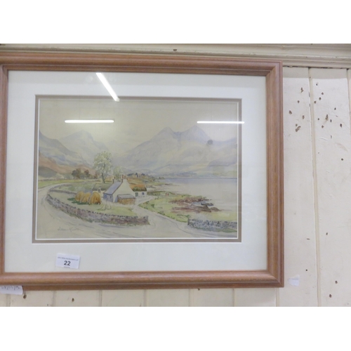 22 - Framed Watercolour 