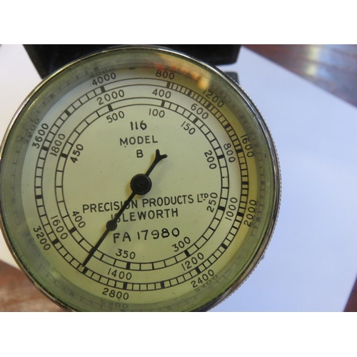 244 - Cased mid 20th Century speed Indicator