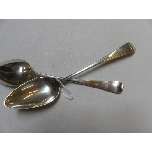 77 - Two Aberdeen Silver Table Spoons by John Ewen