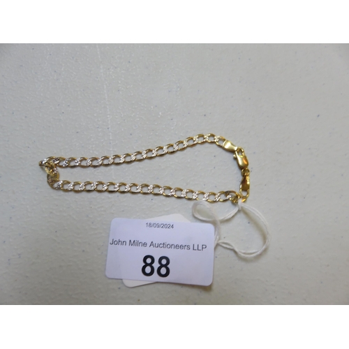 88 - 9ct. Gold Bracelet 3.4 grams