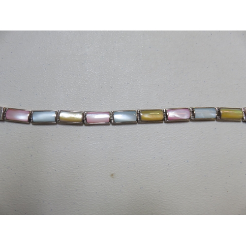 98 - Silver and Mother of Pearl Bracelet