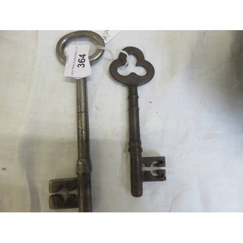 364 - Two Antique Metal Keys