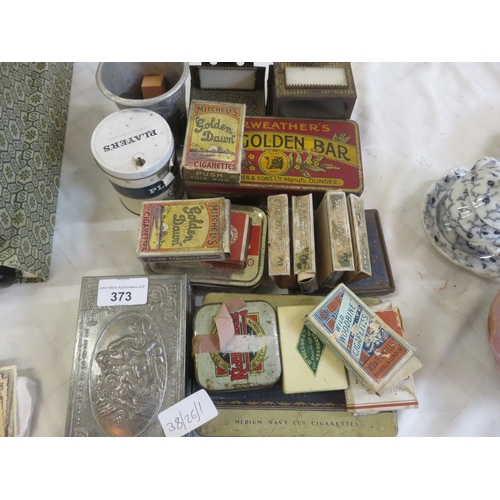 373 - Quantity of Vintage Cigarette Boxes, Vestas, Tobacco Tins