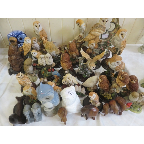 374 - Large Quantity of Owl Figures