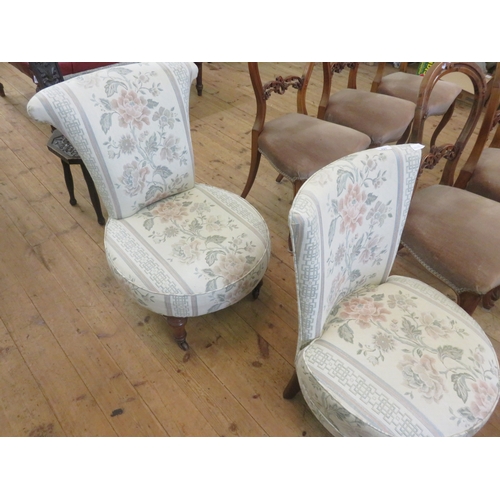 421 - Two Odd Upholstered Nursing Chairs