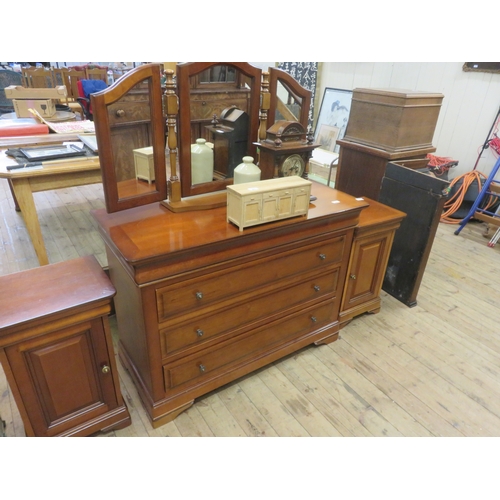 440 - Youngers Style Dressing Chest and a Pair of Matching Bedside Cabinets