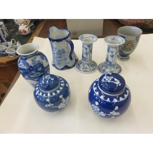 203 - Large Quantity of Modern/Damaged Chinese Blue and White Ware