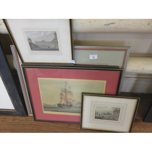 14 - Small Lot of Framed Prints and Engravings