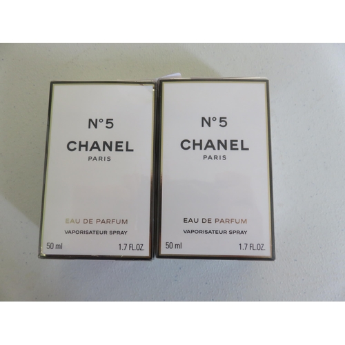 291 - Two Boxed and Sealed Bottles of Channel No. 5 Perfume