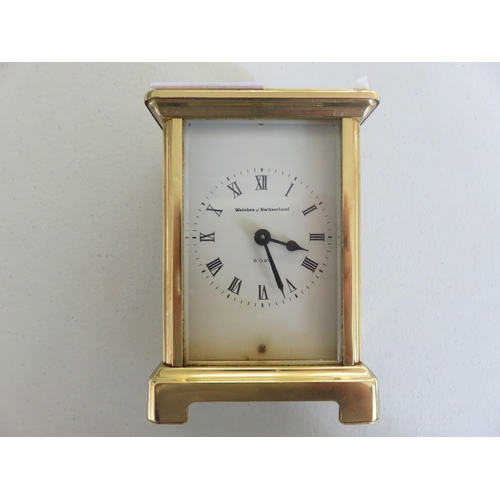 295 - Brass and Glass Carriage Clock