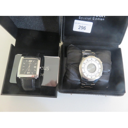 296 - Two Cased Gents Watches