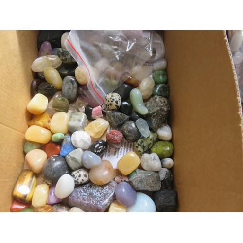 322 - Box of Polished Stones