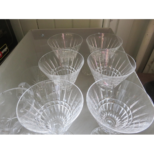 328 - Box of Waterford Crystal Glasses (Glenmore design)