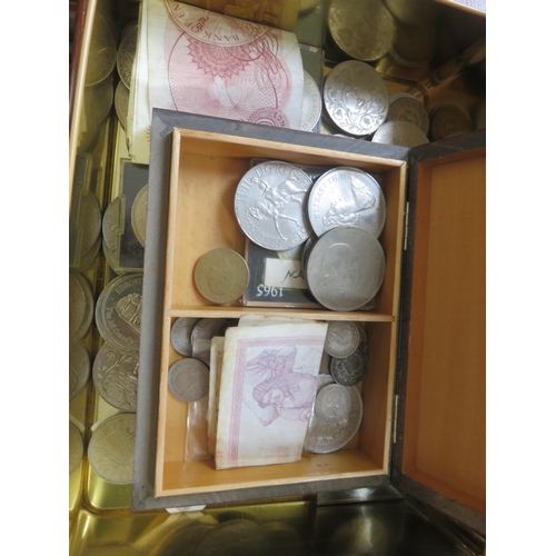 335 - Quantity of Modern Crowns, Pre Decimal Set and Other Coins