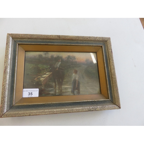 35 - Framed Oil Painting 