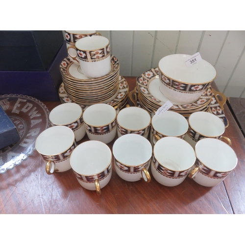 351 - Twelve Piece Tea Set and Two Boxed Crystal Plates