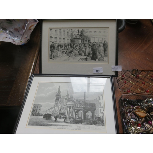 358 - Six Framed Engravings of Aberdeen