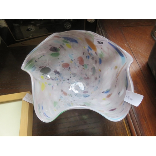 360 - Coloured Glass Bowl