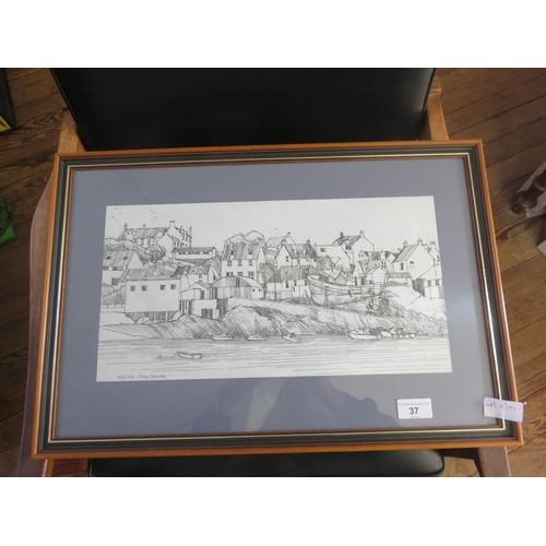 37 - Framed Etching 