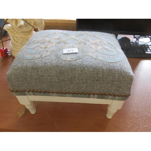 371 - Small Hand Made Foostool by Sew Bleck