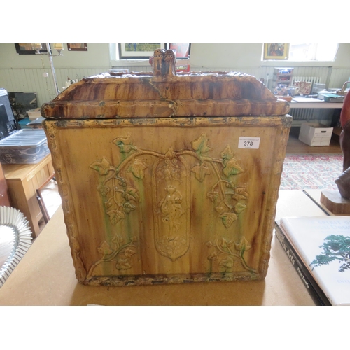 378 - Large Lidded Fife Pottery Bread Bin (AF)