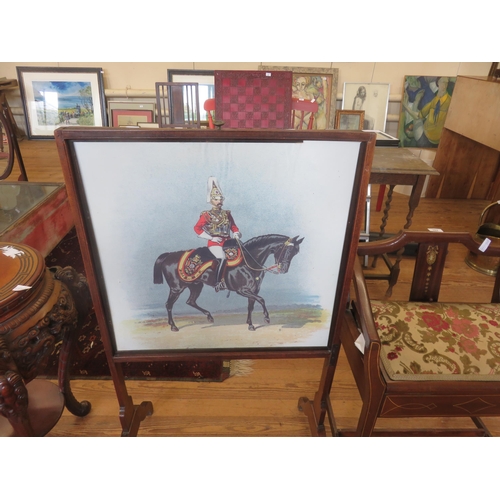 391 - Mahogany Firescreen