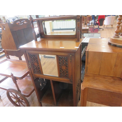 403 - Victorian Mahogany Single Door Music Cabinet