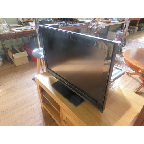 409 - Sharp Flat Screen Television with DVD Player and Freeview Box