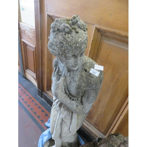 422 - Large Stone Garden Statue of a Classical Female