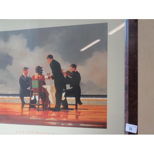 52 - Framed Jack Vettriano Print