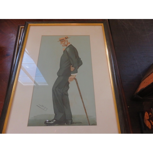 57 - Four Vanity Fair Spy Prints - Mike, Harry Paxton, - Our Soldier Prince, The Bank of England