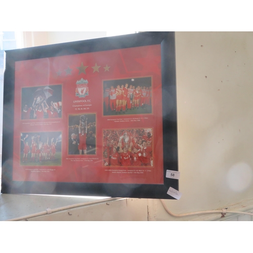 58 - Framed Liverpool Football Club Picture