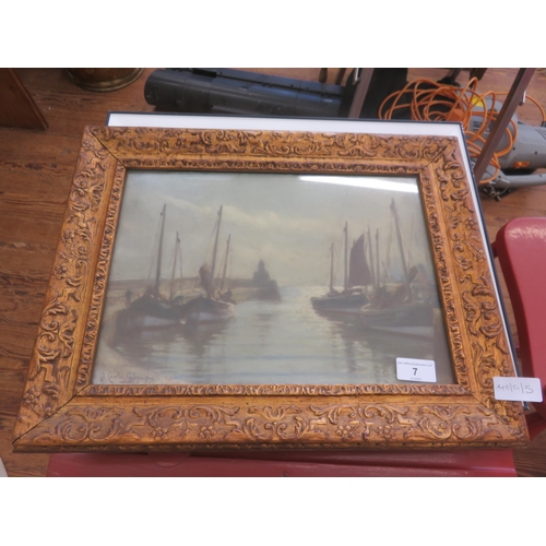 7 - Framed Oil Painting 