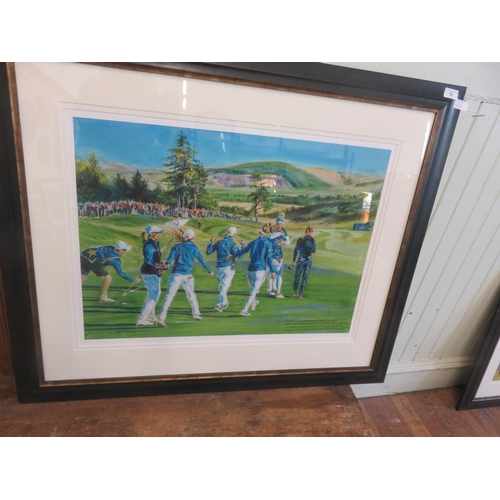 72 - Framed Thomson Print, The Solheim Cup at Gleneagles 2019