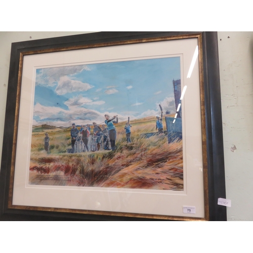 75 - Framed Thomson Print, Aberdeen Standard Investment, Ladies Open 2018