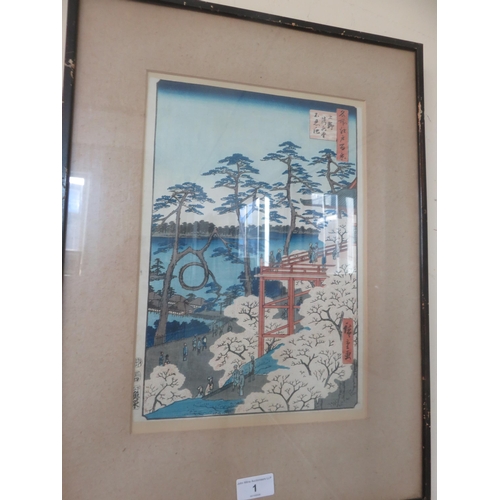 1 - Pair of Japanese Woodcut Prints