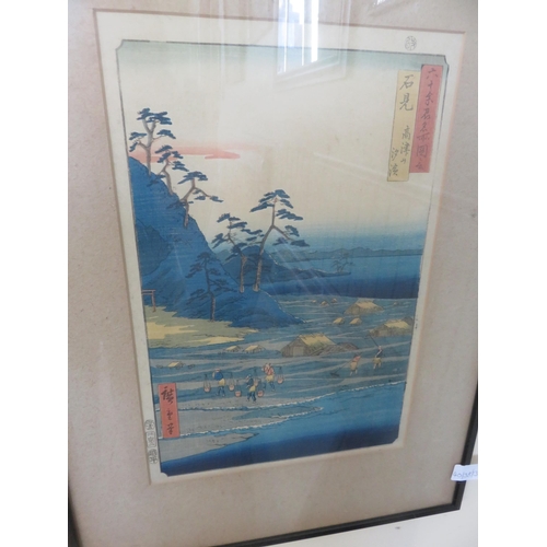 1 - Pair of Japanese Woodcut Prints