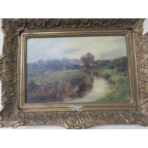 5 - Pair of Late Victorian Gilt Framed Landscape Oil Paintings - D.S. Murray