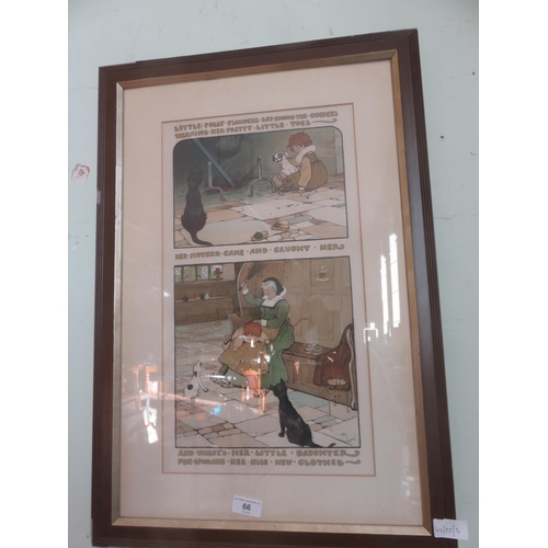 66 - Framed Cecil Aldin Print - Little Polly Flinders