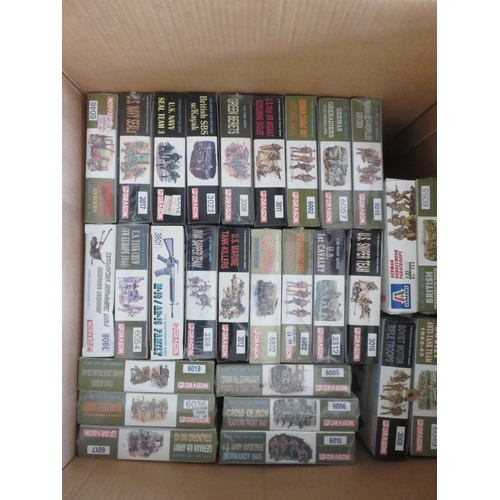 380 - Box of Mainly Dragon Soldier Figurine Model Kits (Main Unused)