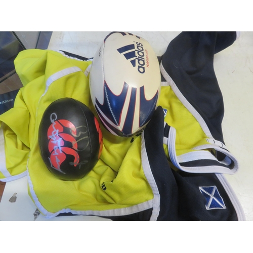 28 - Signed Rugby Tops and Souvenirs