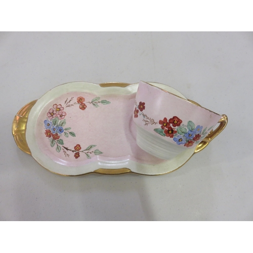 31 - George Clews Floral Pattern Tea Cup and Saucer Set