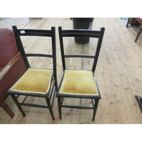 33 - Pair of Bedroom Chairs with Padded Seats