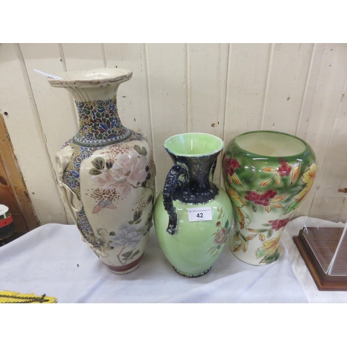 42 - Three Various Vases