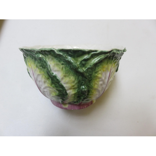 86 - Lettuce Bowl with gold anchor stamp