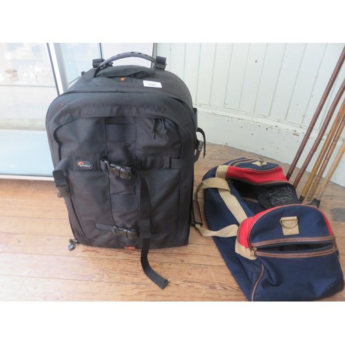 290 - Lowepro Camera Backpack and a holdall