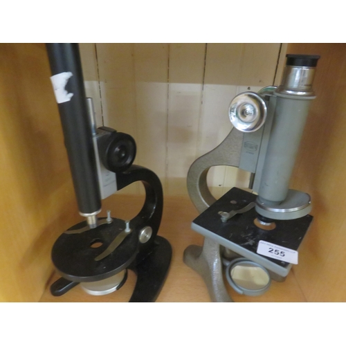 255 - Vintage Soviet Microscope and One Other